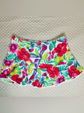 Tommy Bahama Island Cays Fiesta Skirted Bikini Bottom - Small - New